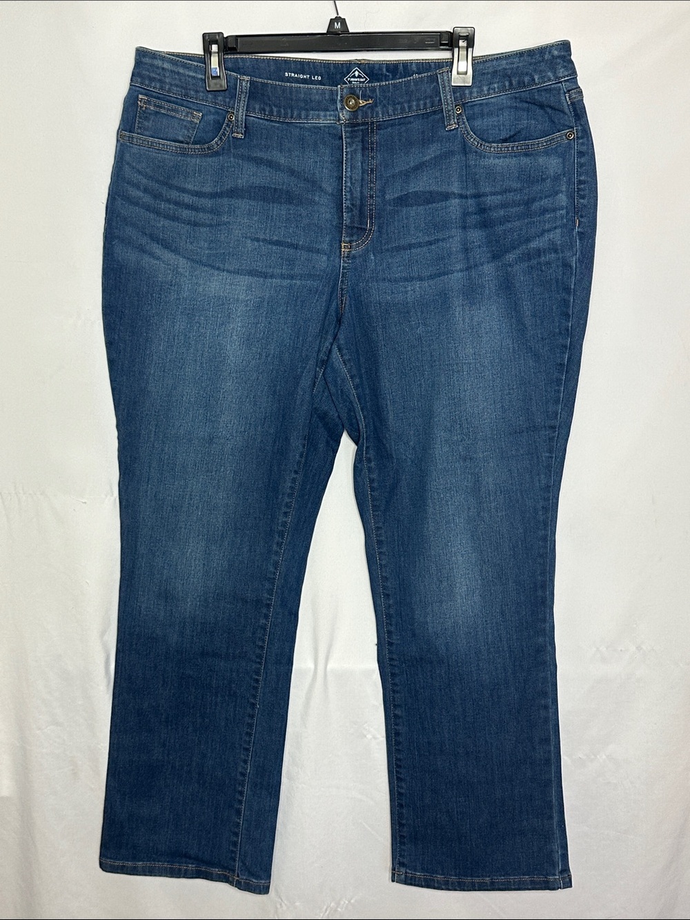 ST JOHNS BAY | Straight Leg Dark Wash Women’s Jeans Size 18W Short